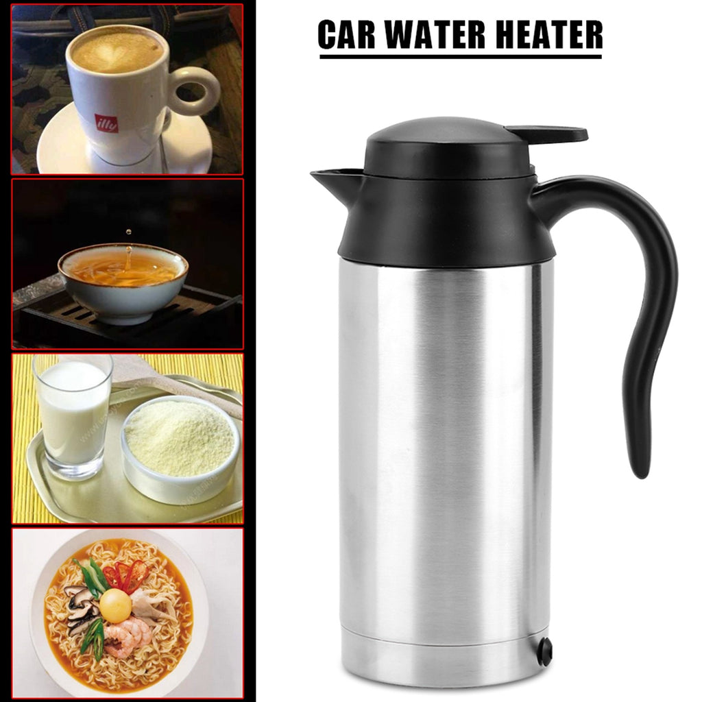 750ml 24V Portable Travel Car Kettle – Electric Water Heater for Tea & Coffee (Truck/Van Use)