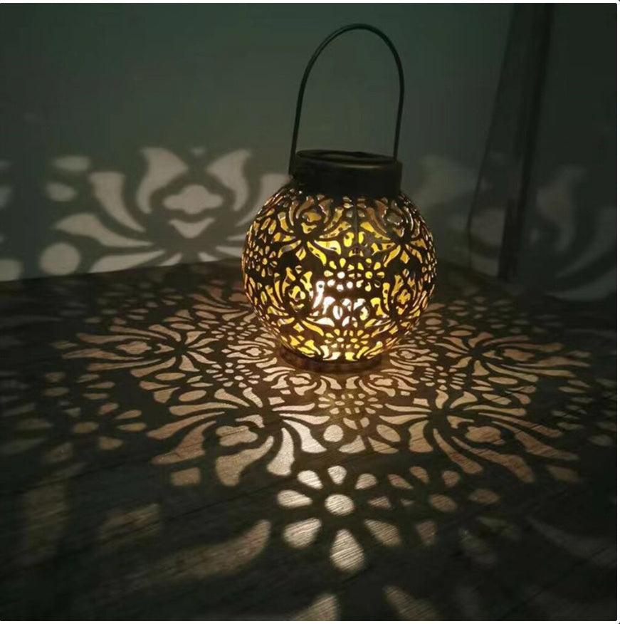 2-Pack Waterproof Outdoor Solar Hanging Lantern Lights – Garden & Lawn Decorative Lamps