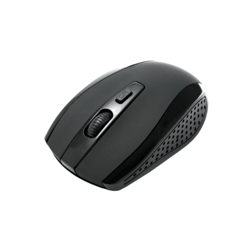 2.4GHz Wireless Optical USB Mouse – Cordless Scroll Mouse for PC & Laptop (Black, UK)