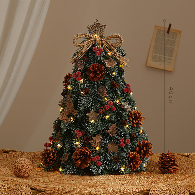 Pre-Lit Encrypted Christmas Tree – Artificial Holiday Tree with LED Lights for Festive Decoration