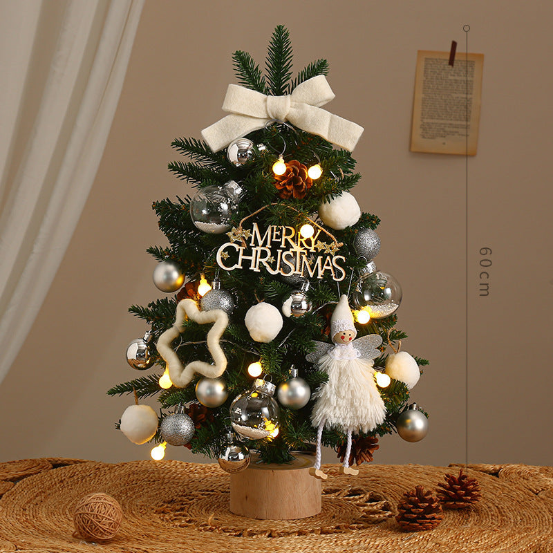 Pre-Lit Encrypted Christmas Tree – Artificial Holiday Tree with LED Lights for Festive Decoration