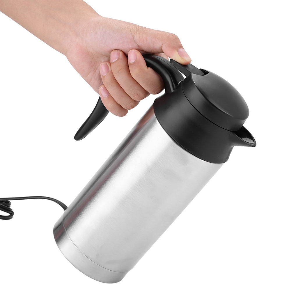 750ml 24V Portable Travel Car Kettle – Electric Water Heater for Tea & Coffee (Truck/Van Use)