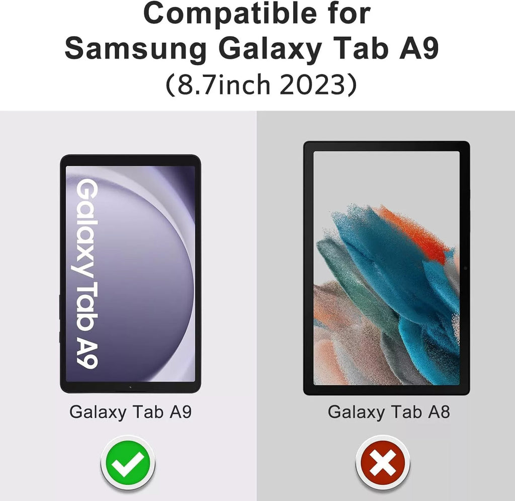 11" Leather Smart Flip Case for Samsung Galaxy Tab A9 Plus 2023 – Tablet Cover Stand