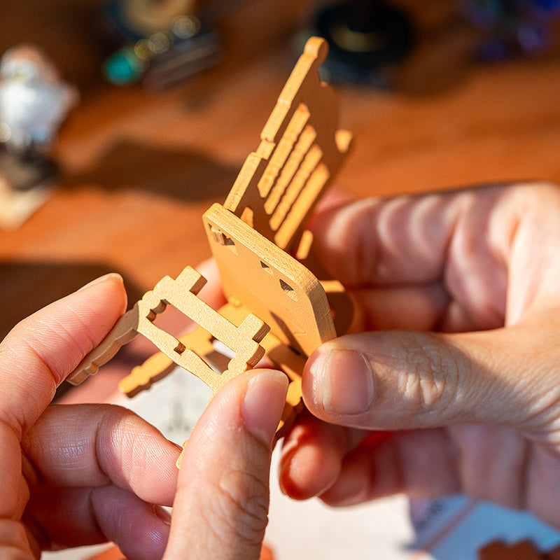 ROBOTIME DIY Miniature House Kit – Magic Study Craft Model