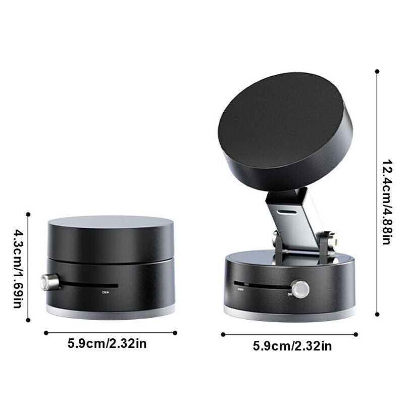 360° Vacuum Magnetic Car Phone Holder – Windshield/Dashboard Suction Mount Stand