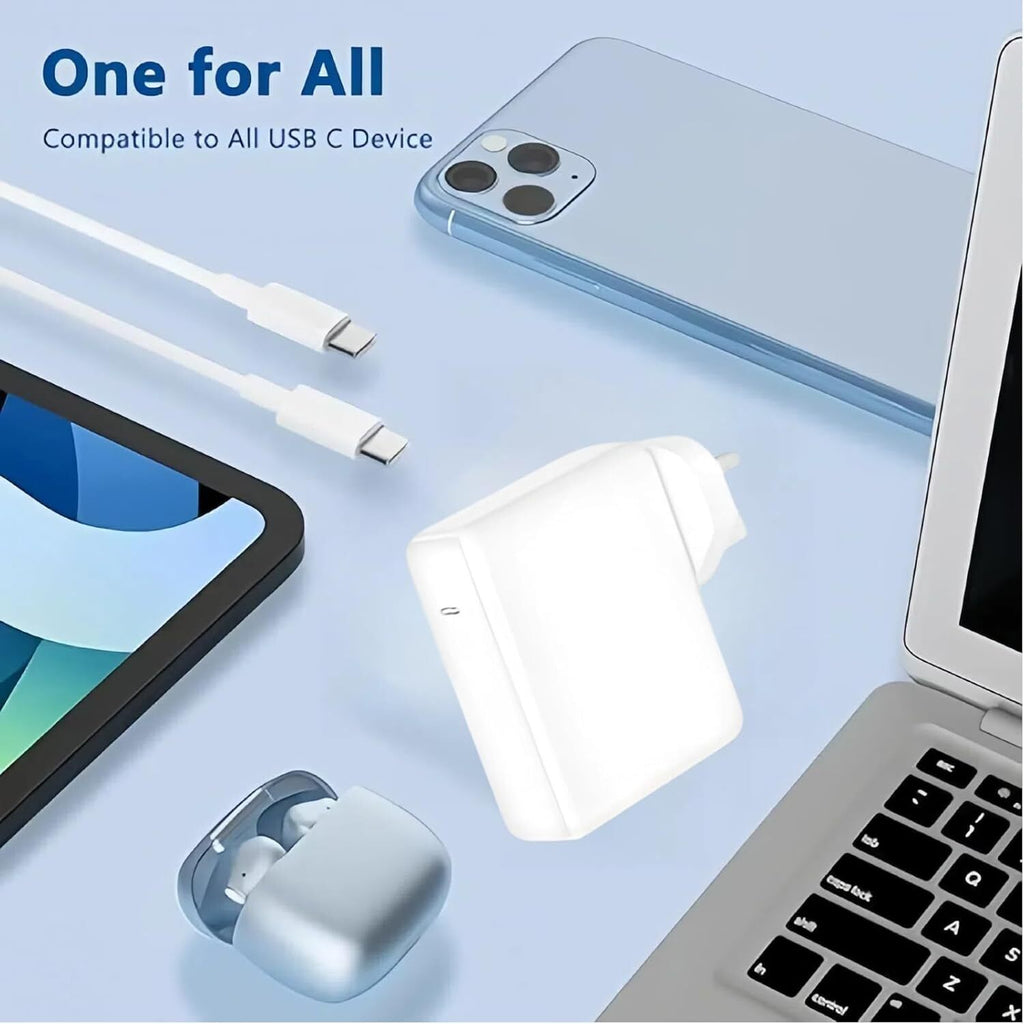 87W USB-C Fast Charger Power Adapter – Compatible with MacBook Pro, UK Plug