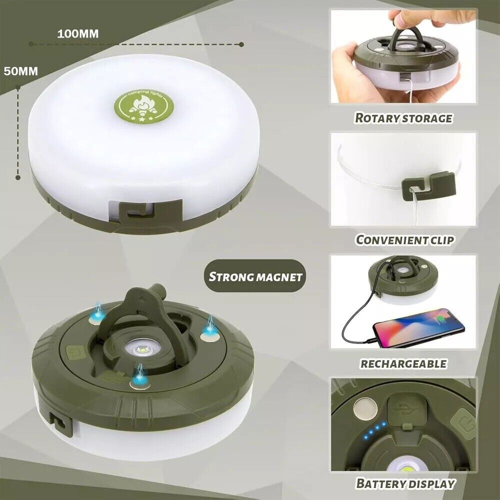 10M USB LED Camping String Lights – Waterproof, Portable & Perfect for Tents & Outdoor Festivals