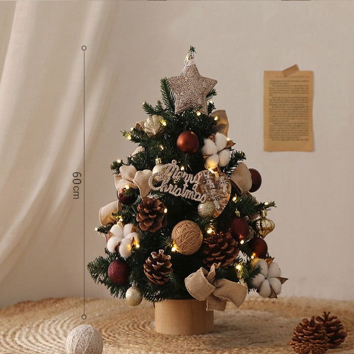 Pre-Lit Encrypted Christmas Tree – Artificial Holiday Tree with LED Lights for Festive Decoration