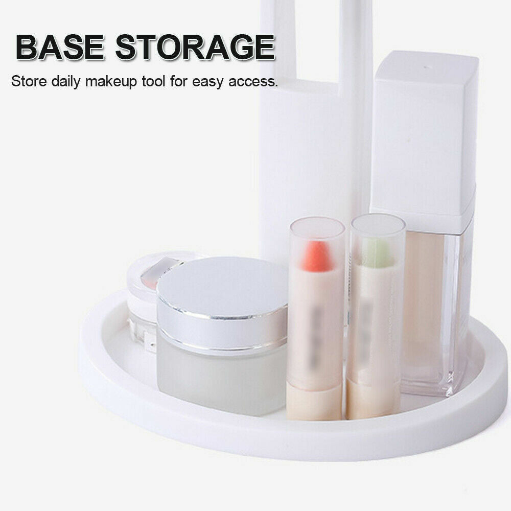 Foldable LED Makeup Mirror with Light – Vanity Desk Stand