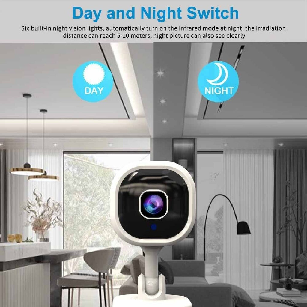1080P HD Mini WiFi Security Camera – Wireless Indoor IP CCTV with Night Vision