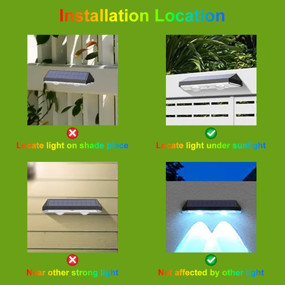 2-Pack Super Bright Solar Powered LED Wall & Fence Lights – Waterproof Outdoor Garden Lamps