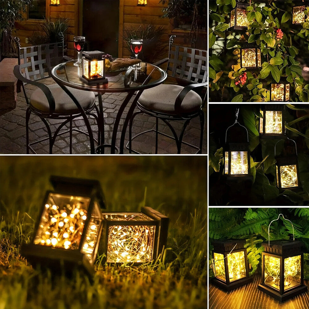 3-Pack Solar Powered LED Hanging Lantern Lights – Waterproof Outdoor Garden & Lawn Lamps