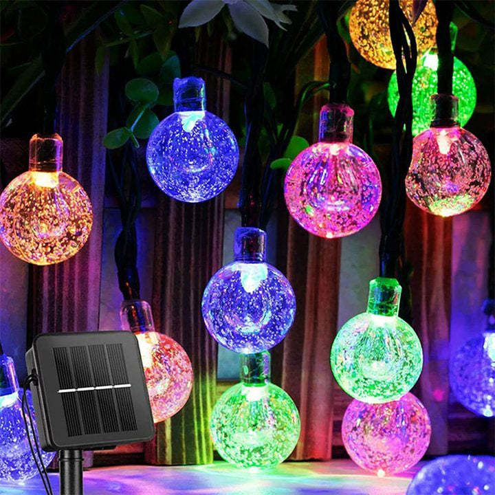 ✨ 12M Solar Retro Bulb String Lights – Perfect for Garden & Outdoor Decor