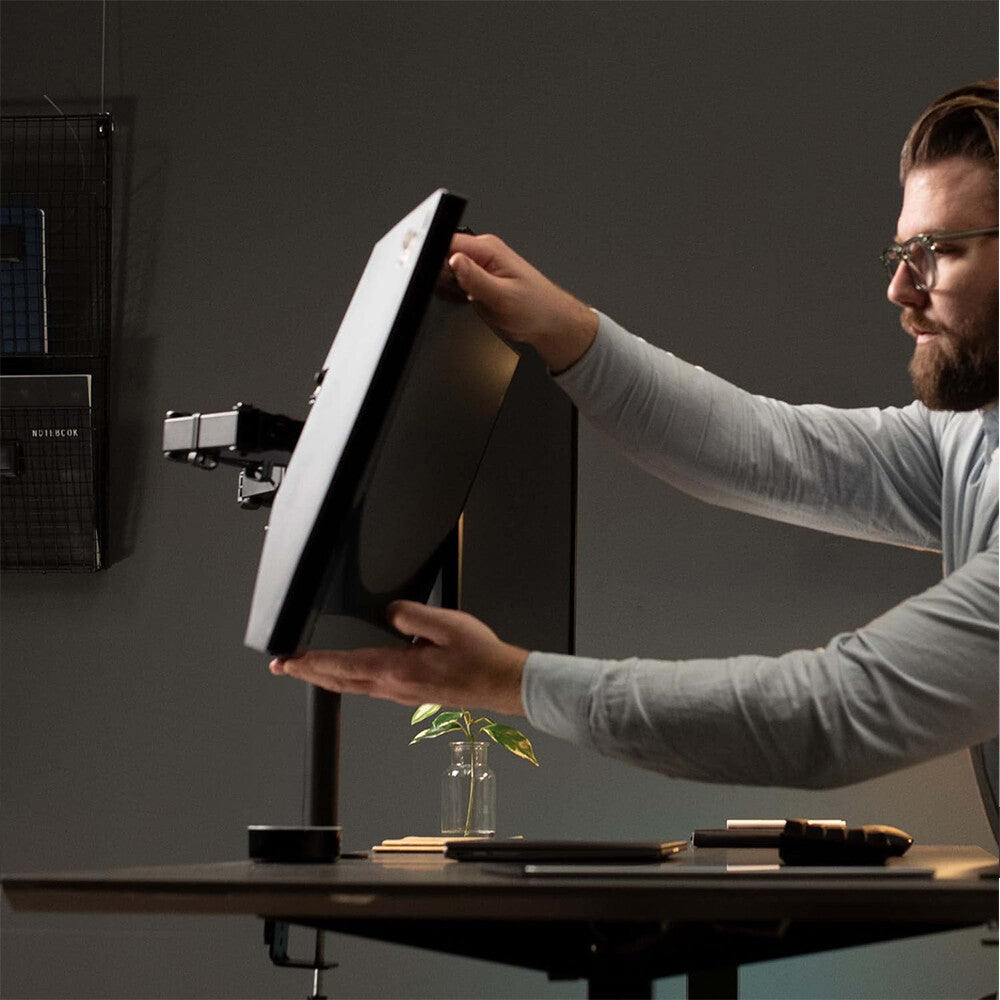 Dual Monitor Arm Desk Mount – Adjustable Stand for LED Screen