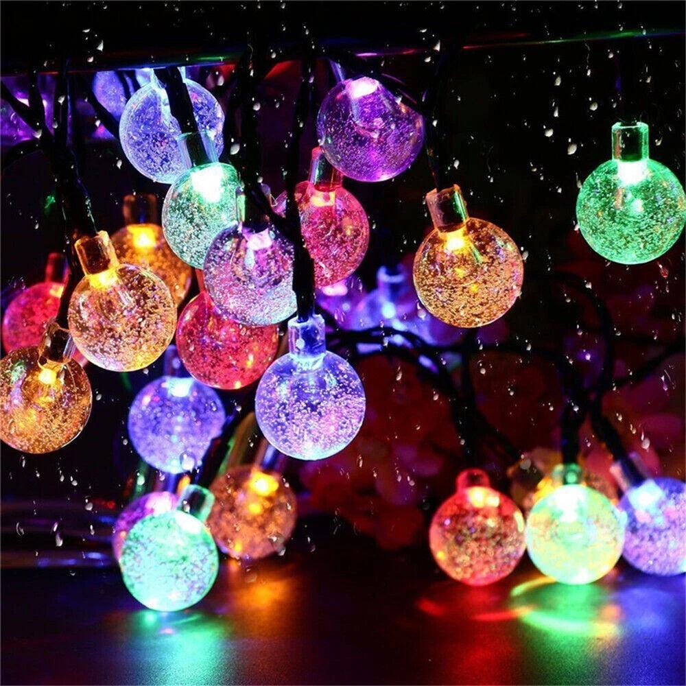 ✨ 12M Solar Retro Bulb String Lights – Perfect for Garden & Outdoor Decor
