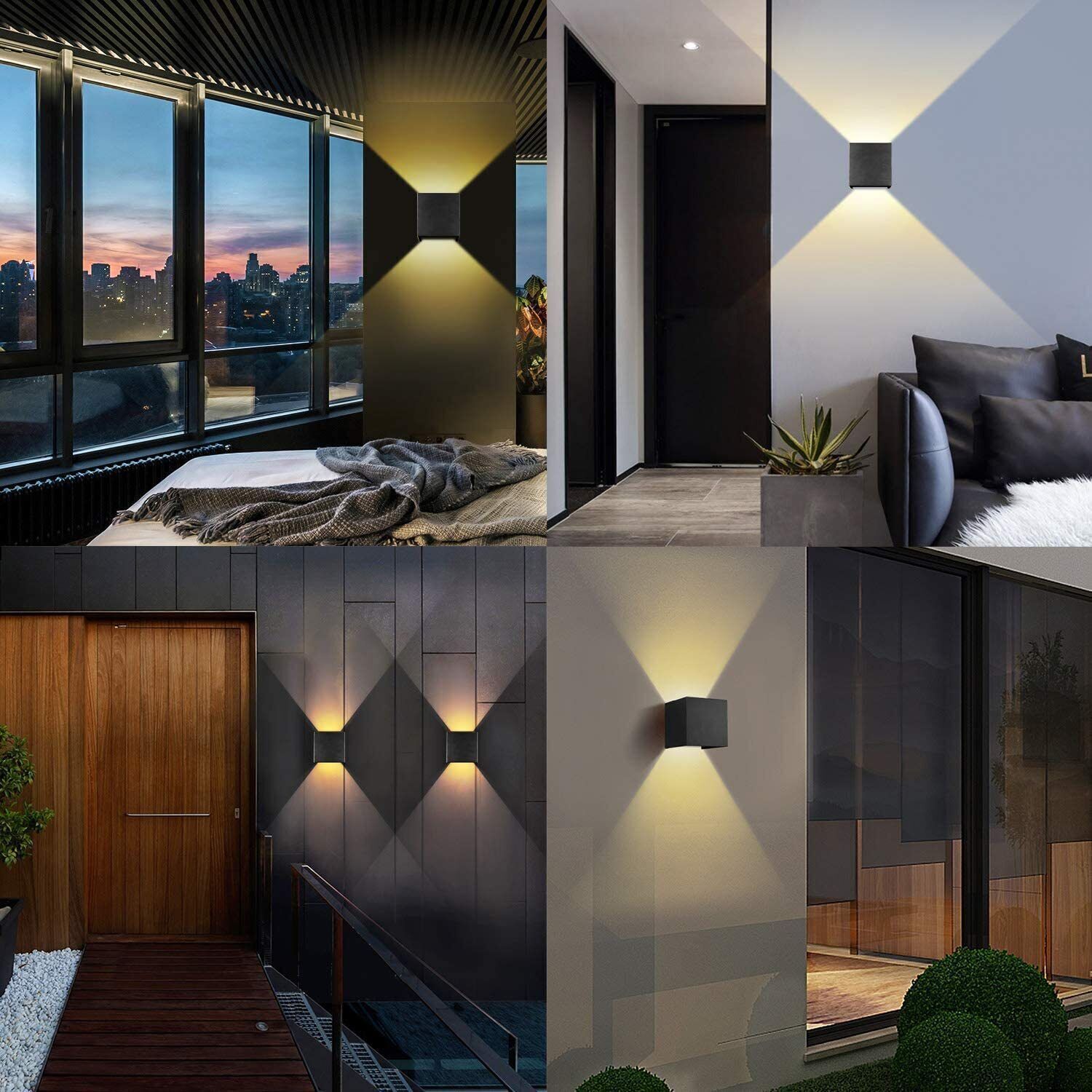 Modern Up & Down LED Wall Light – Indoor Sconce Lamp for Home & Bedroom (UK Plug)