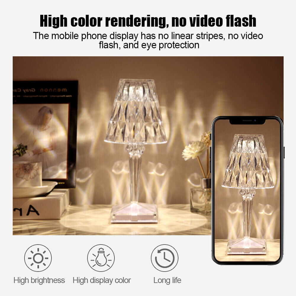 GlowGear™ RGB Crystal Touch Lamp – Fast UK Delivery