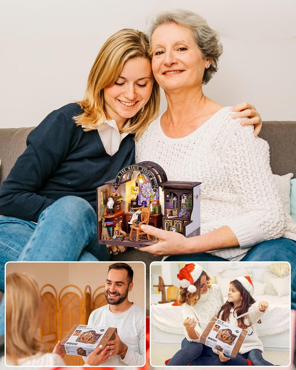 ROBOTIME DIY Miniature House Kit – Magic Study Craft Model