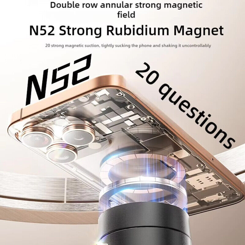 360° Vacuum Magnetic Car Phone Holder – Windshield/Dashboard Suction Mount Stand