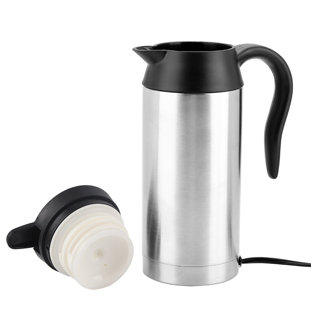 750ml 24V Portable Travel Car Kettle – Electric Water Heater for Tea & Coffee (Truck/Van Use)
