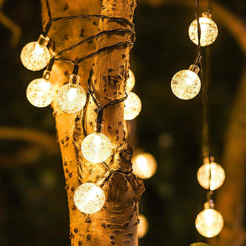 ✨ 12M Solar Retro Bulb String Lights – Perfect for Garden & Outdoor Decor