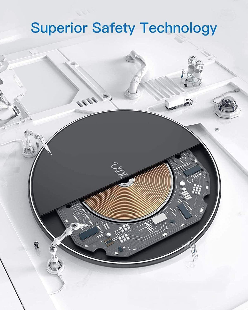 ⚡ 30W Super Fast Wireless Charger Stand – Universal Charging Dock for All Phones