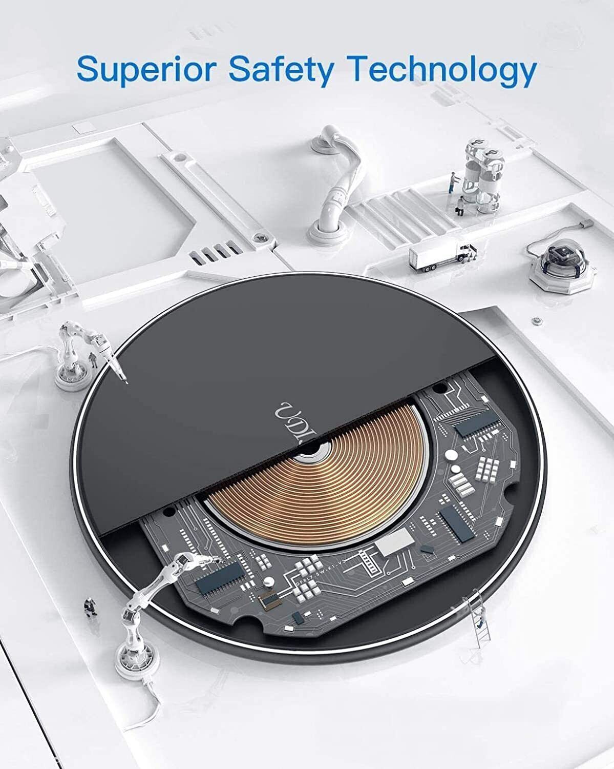 ⚡ 30W Super Fast Wireless Charger Stand – Universal Charging Dock for All Phones