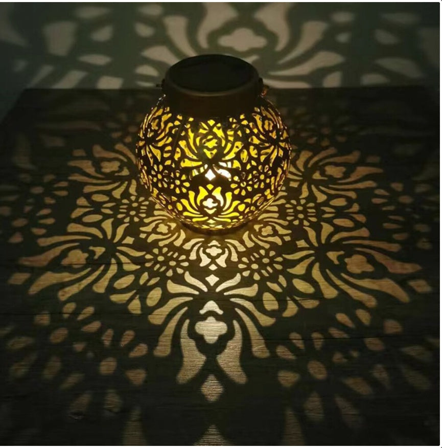 2-Pack Waterproof Outdoor Solar Hanging Lantern Lights – Garden & Lawn Decorative Lamps