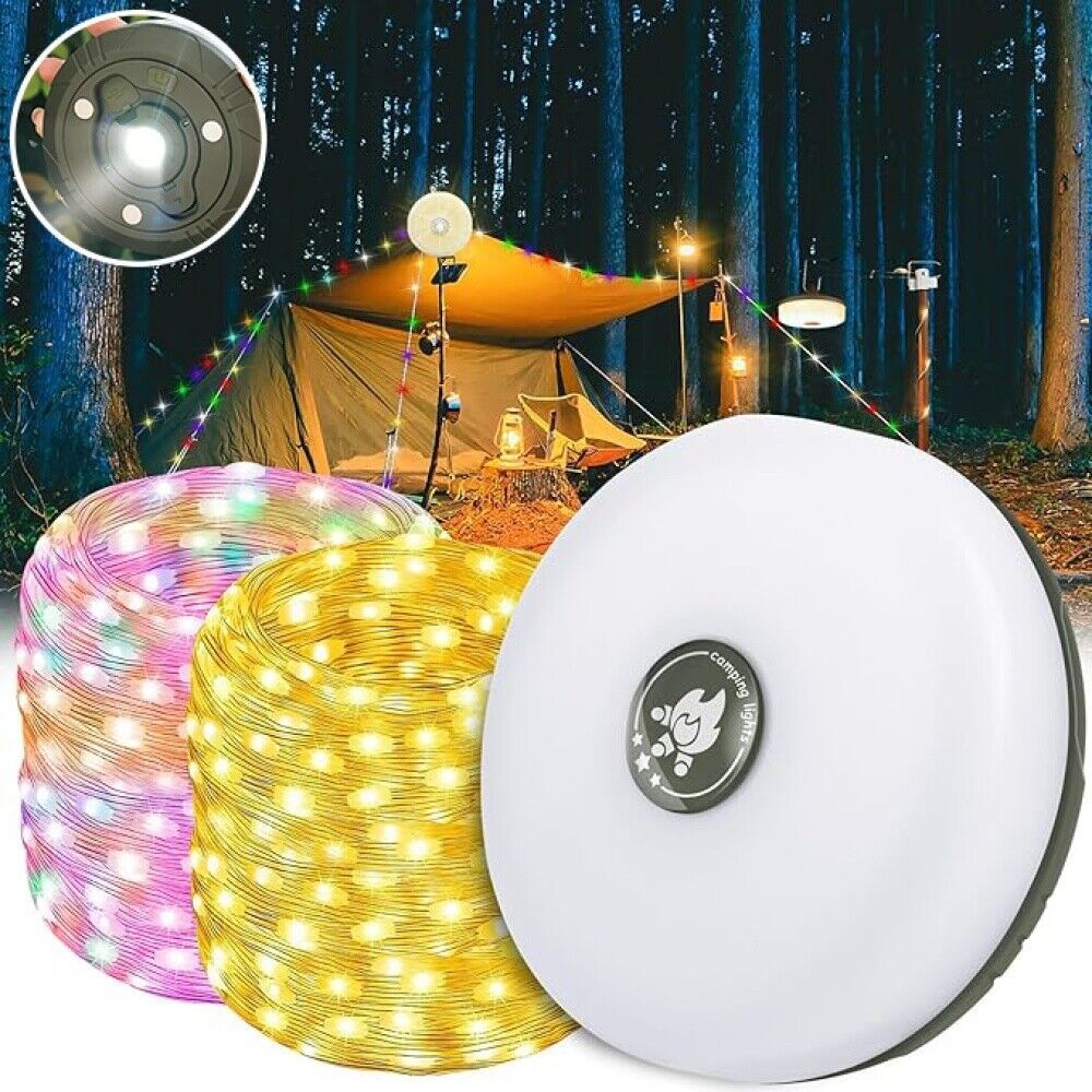 10M USB LED Camping String Lights – Waterproof, Portable & Perfect for Tents & Outdoor Festivals