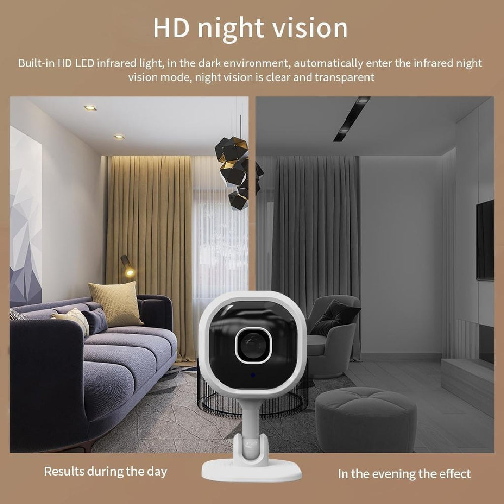 1080P HD Mini WiFi Security Camera – Wireless Indoor IP CCTV with Night Vision