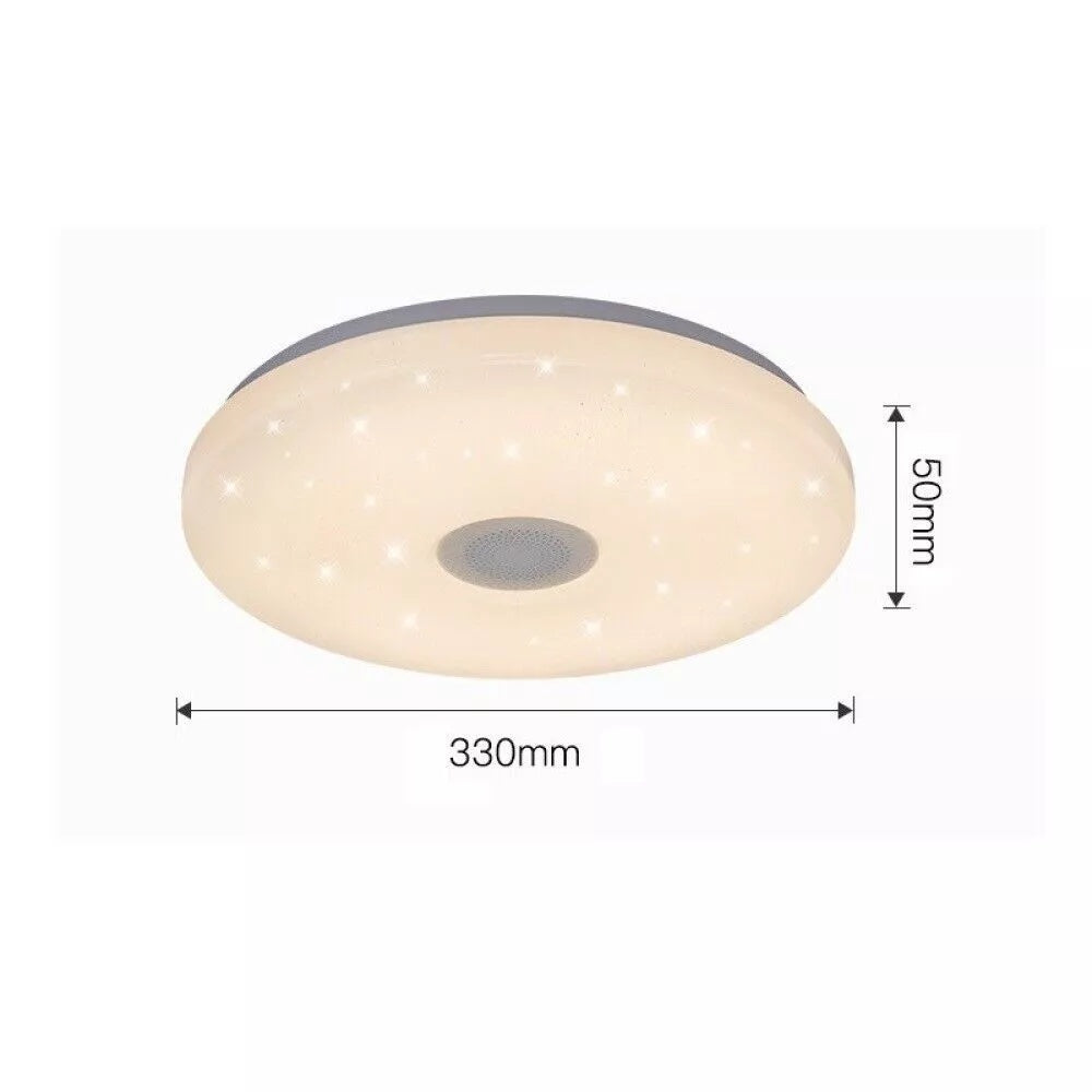 RGB LED Ceiling Light with Bluetooth Speaker – Music & Mood Lighting + Remote Control